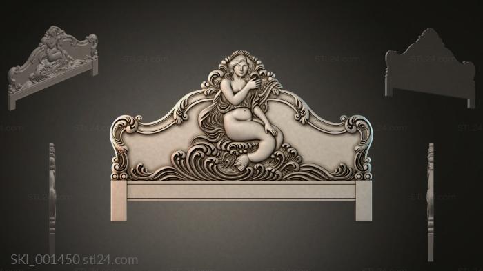 Кровати (SKI_001450) 3D модель для ЧПУ станка