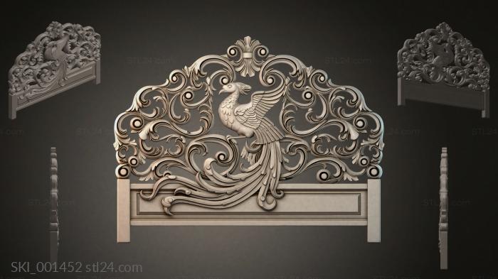 Кровати (SKI_001452) 3D модель для ЧПУ станка