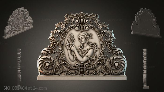 Кровати (SKI_001484) 3D модель для ЧПУ станка