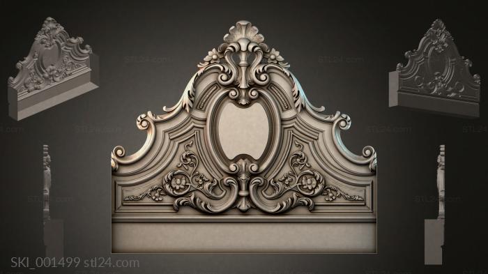 Кровати (SKI_001499) 3D модель для ЧПУ станка