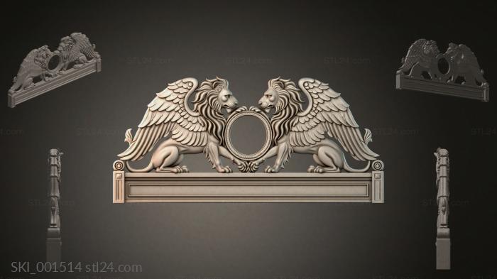 Кровати (SKI_001514) 3D модель для ЧПУ станка
