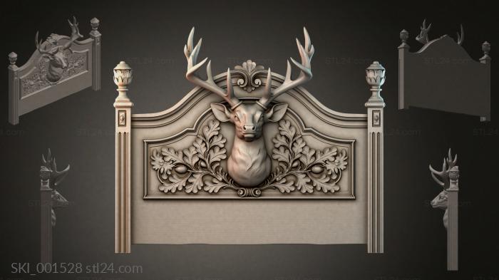 Кровати (SKI_001528) 3D модель для ЧПУ станка