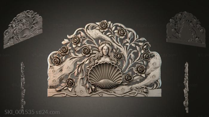 Кровати (SKI_001535) 3D модель для ЧПУ станка