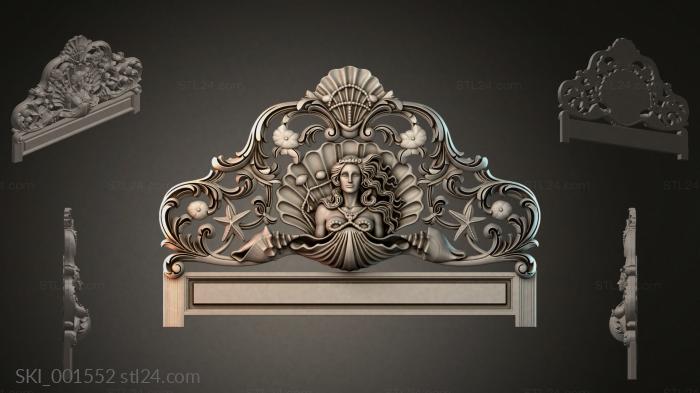 Кровати (SKI_001552) 3D модель для ЧПУ станка