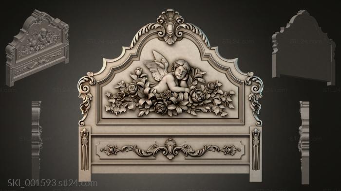Кровати (SKI_001593) 3D модель для ЧПУ станка
