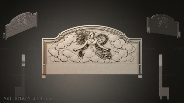 Кровати (SKI_001605) 3D модель для ЧПУ станка