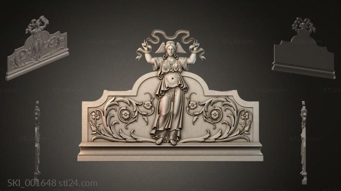 Кровати (SKI_001648) 3D модель для ЧПУ станка