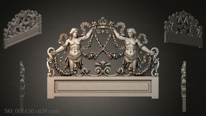 Кровати (SKI_001650) 3D модель для ЧПУ станка