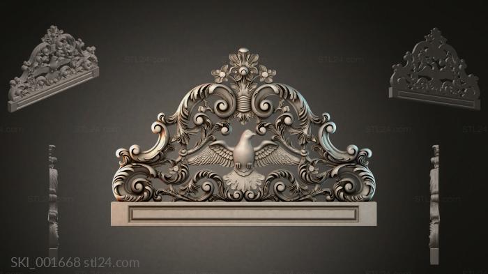 Кровати (SKI_001668) 3D модель для ЧПУ станка