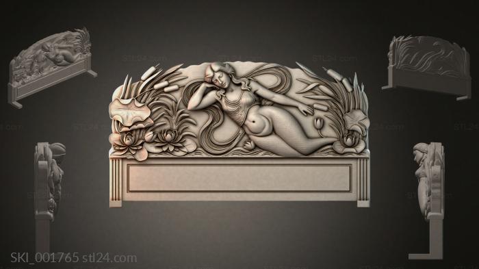 Кровати (SKI_001765) 3D модель для ЧПУ станка