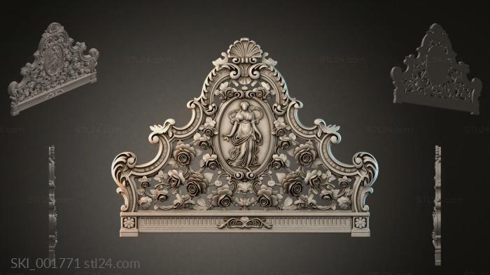 Кровати (SKI_001771) 3D модель для ЧПУ станка