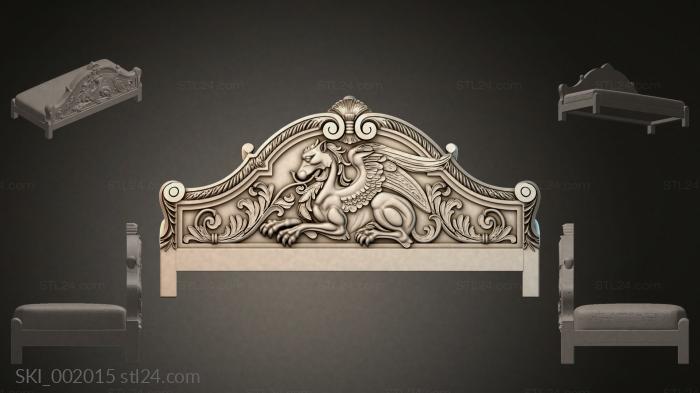 Кровати (SKI_002015) 3D модель для ЧПУ станка