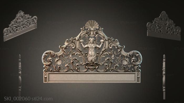 Кровати (SKI_002060) 3D модель для ЧПУ станка