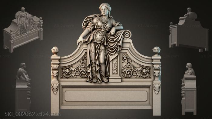 Кровати (SKI_002062) 3D модель для ЧПУ станка