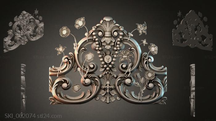 Кровати (SKI_002074) 3D модель для ЧПУ станка