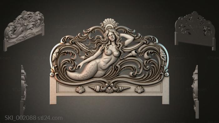 Кровати (SKI_002088) 3D модель для ЧПУ станка