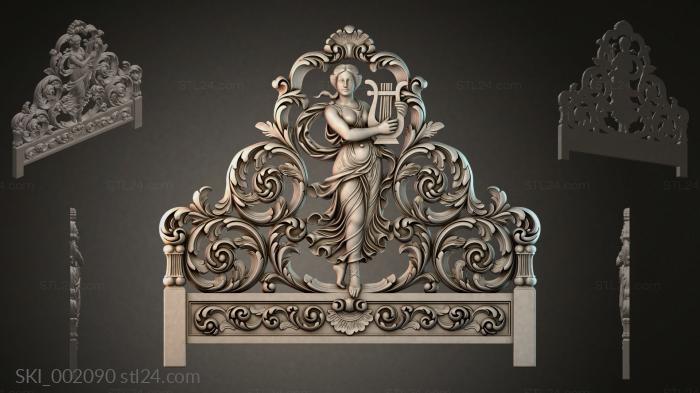 Кровати (SKI_002090) 3D модель для ЧПУ станка