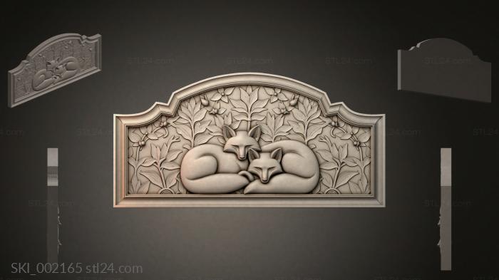 Кровати (SKI_002165) 3D модель для ЧПУ станка