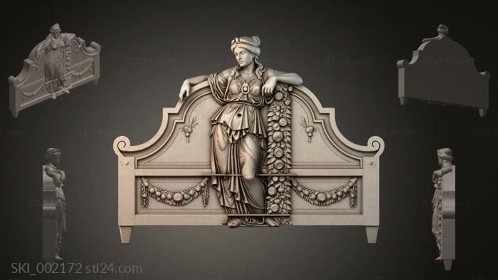 Кровати (SKI_002172) 3D модель для ЧПУ станка