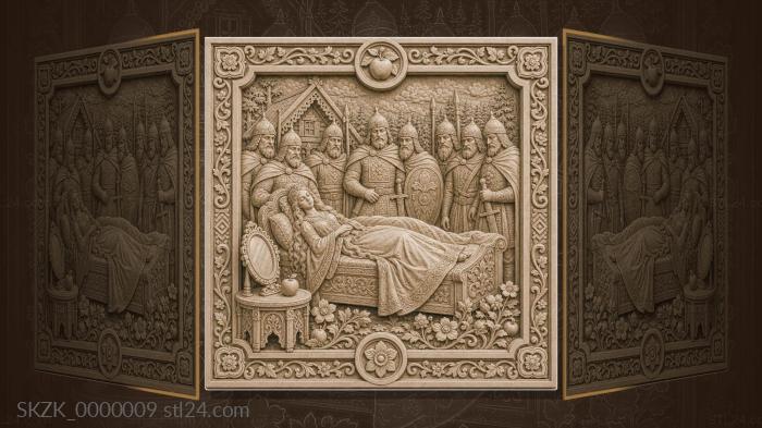 Tale of the Dead Princess - princess and seven heroes 3d STL model