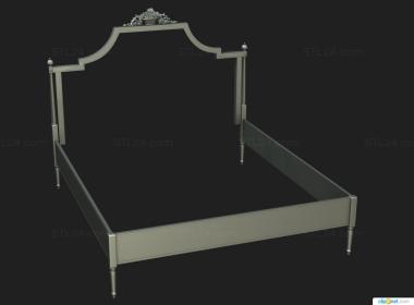 Headboard (, SK_0472) 3D models for cnc