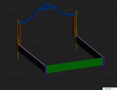 Headboard (, SK_0472) 3D models for cnc