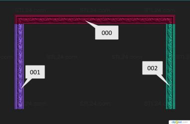 Headboard (, SK_0475) 3D models for cnc