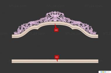 Headboard (, SK_0478) 3D models for cnc