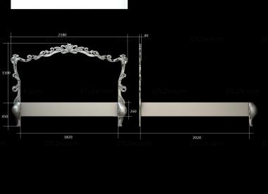 Headboard (, SK_0486) 3D models for cnc