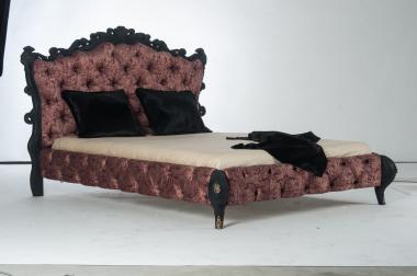 Headboard (Bed with open headboard and decorative frame, SK_0486) 3D models for cnc
