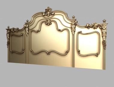 Headboard (Headboard, SK_0495) 3D models for cnc