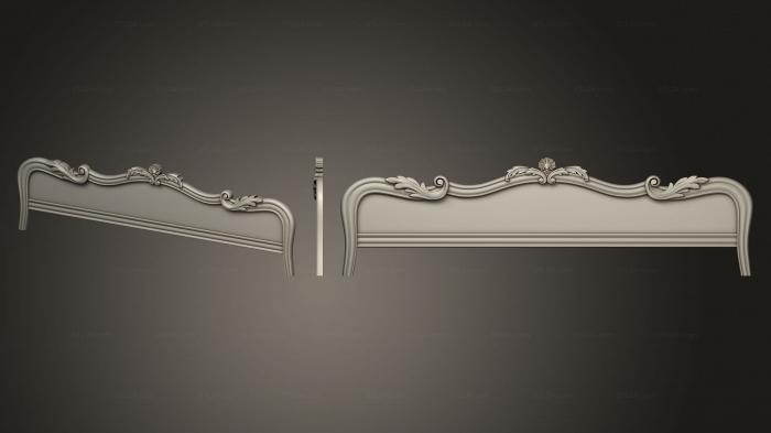 Спинки кроватей (Изножье кровати версия2, SK_0503) 3D модель для ЧПУ станка
