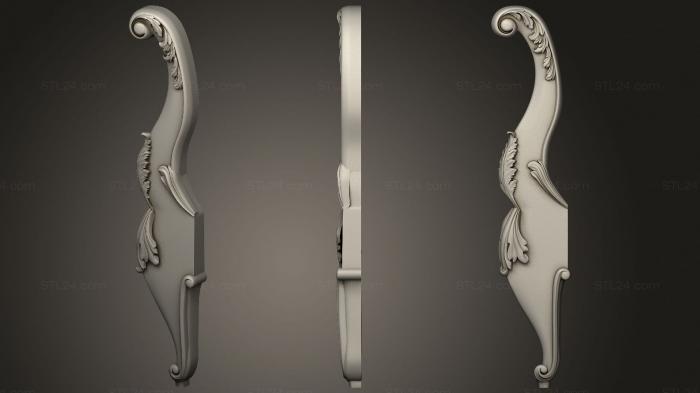 Спинки кроватей (Ножка кровати, SK_0505) 3D модель для ЧПУ станка
