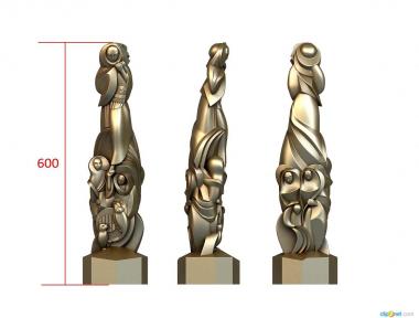 Statuette (, STK_0236) 3D models for cnc