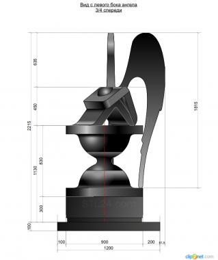 Statuette (Sculpture of a stylized angel, STK_0251) 3D models for cnc