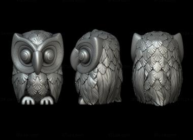 Statuette (Owlet, STK_0253) 3D models for cnc