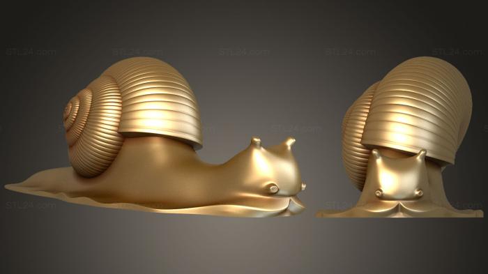 Statuette (Snail, STK_0260) 3D models for cnc