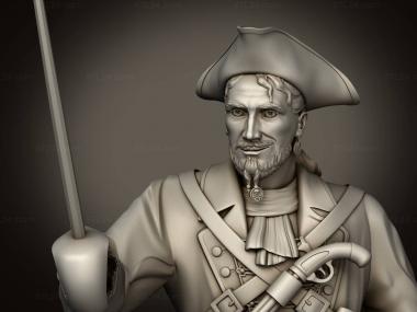 Statuette (Pirate art fantasy, STK_0277) 3D models for cnc