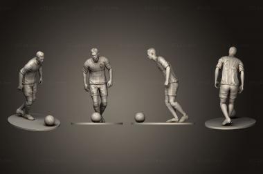 Statuette (Footballer, STK_0291) 3D models for cnc