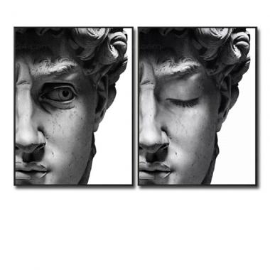 Statuette (Half-face of David, STK_0293) 3D models for cnc