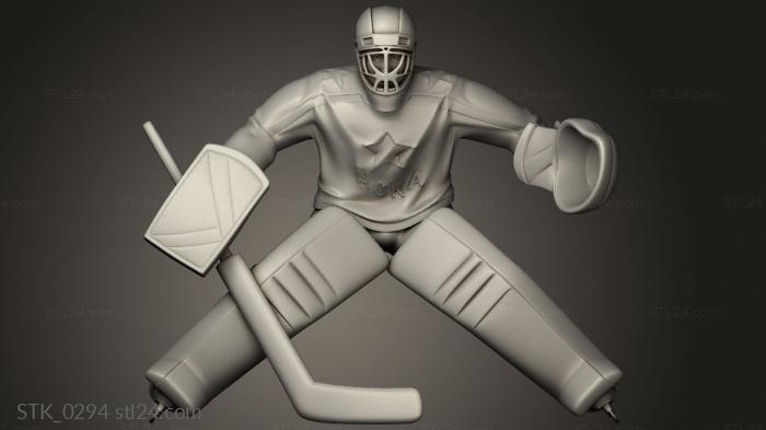 Statuette (The goalkeeper, STK_0294) 3D models for cnc