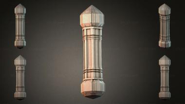 Different pillars STI_001369 3d model