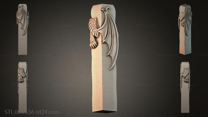 Dragon on a Column 3d STL model