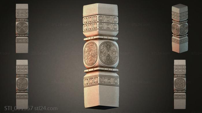 Decorative column 3d STL model
