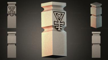 Different pillars STI_001817 3d model