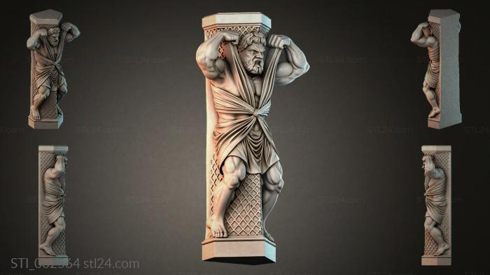Atlas in a Column 3d STL model