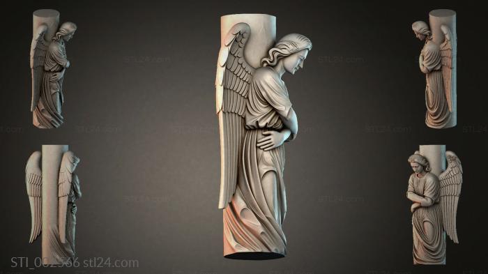 Angel at the Column 3d STL model