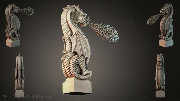 Flame-Breathing Dragon 3d STL model