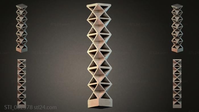 Geometric Column 3d STL model