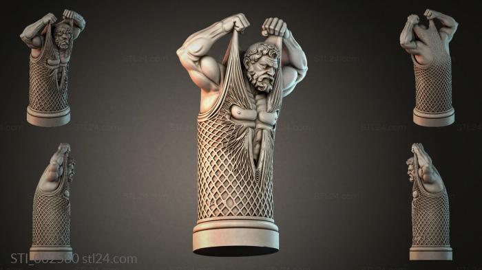 Statue of Atlas 3d STL model